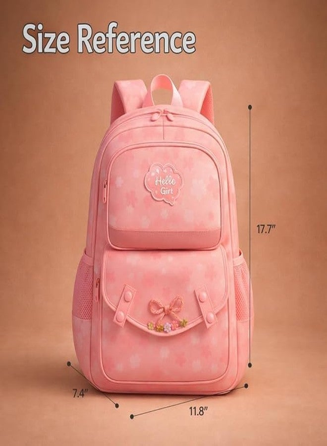 SELOME Cute & Stylish School Backpack | Cartoon Aesthetic Lightweight Multi-Pocket School Bag for Kids, Girls, Teen Girls & Ideal for Daily Use, Travel & School - Image 2